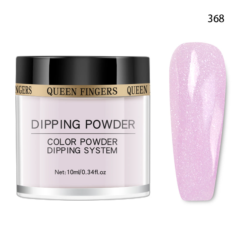 FNP059  0.34 Fl oz Purple Series Nude Color Acrylic Dip Powder Nails Set with Shinning Points