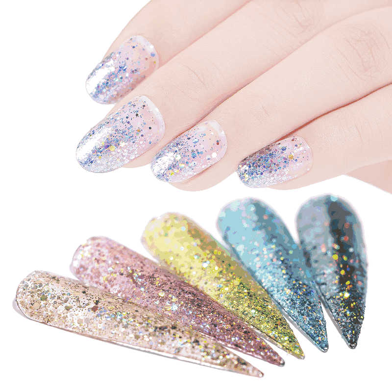 FNP056  Hot sale Glitter Powder UV Light Photochromic Glitter Acrylic Powder Pigment
