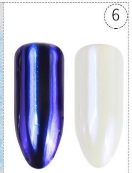 FNP058  Nail Art Rainbow Powder Nail Art Ice Transparent Aurora Acrylic Powder Magic Mirror Powder