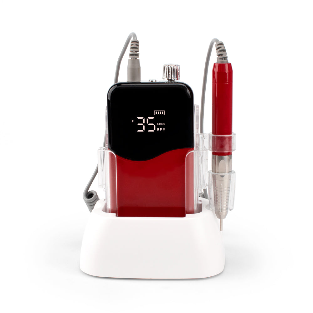 FNDM006 Electric Nail File Hot Sale in USA Market Strong Power Wireless Gold Nail Drill Machine Brushless Motor Quiet Vibration Free