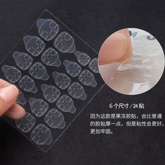 FSMB001 New jelly glue, nail double-sided adhesive, laminated yellow glue nail sticker