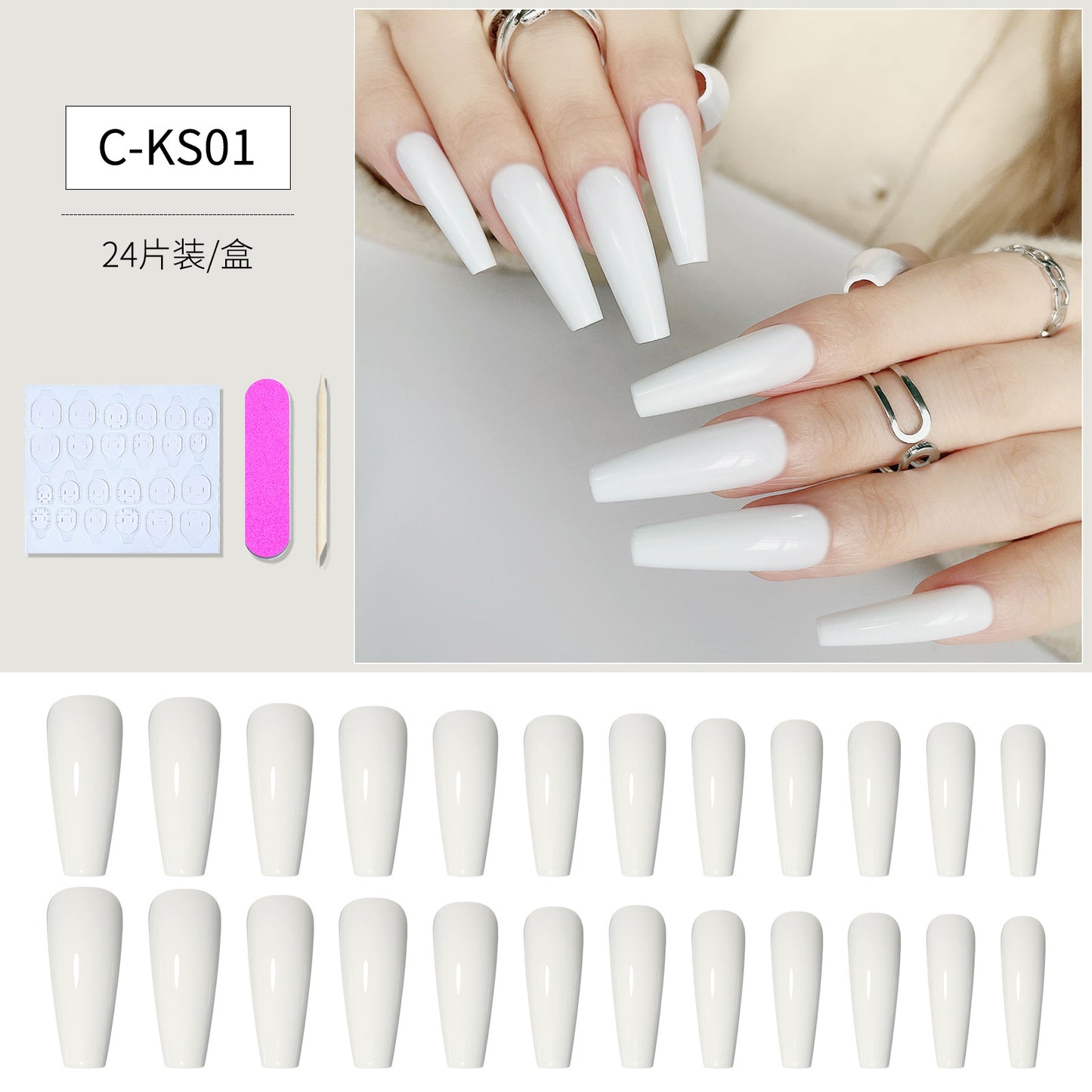 FTMB003 European and American fake nails long ballet,coffin nail tips