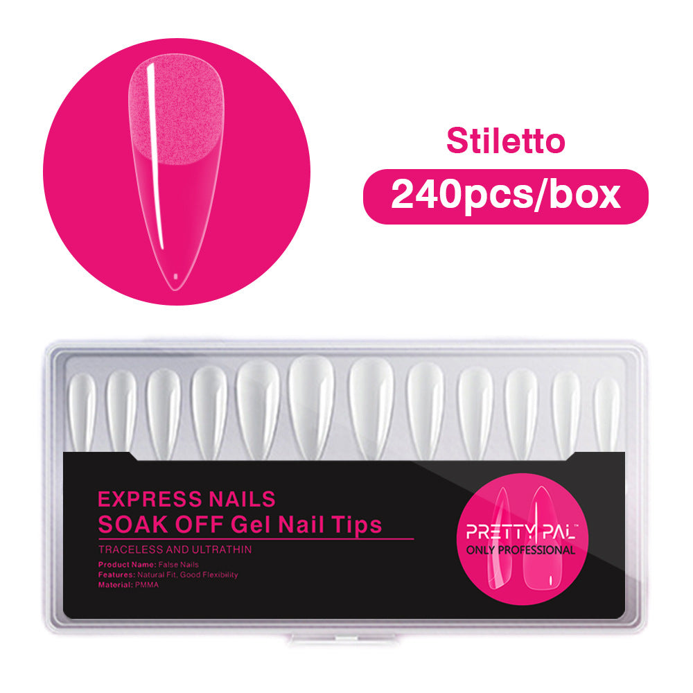FTMA015 Top Rated Translucent, Semi-matte Soft Gel Nail Tips in stock
