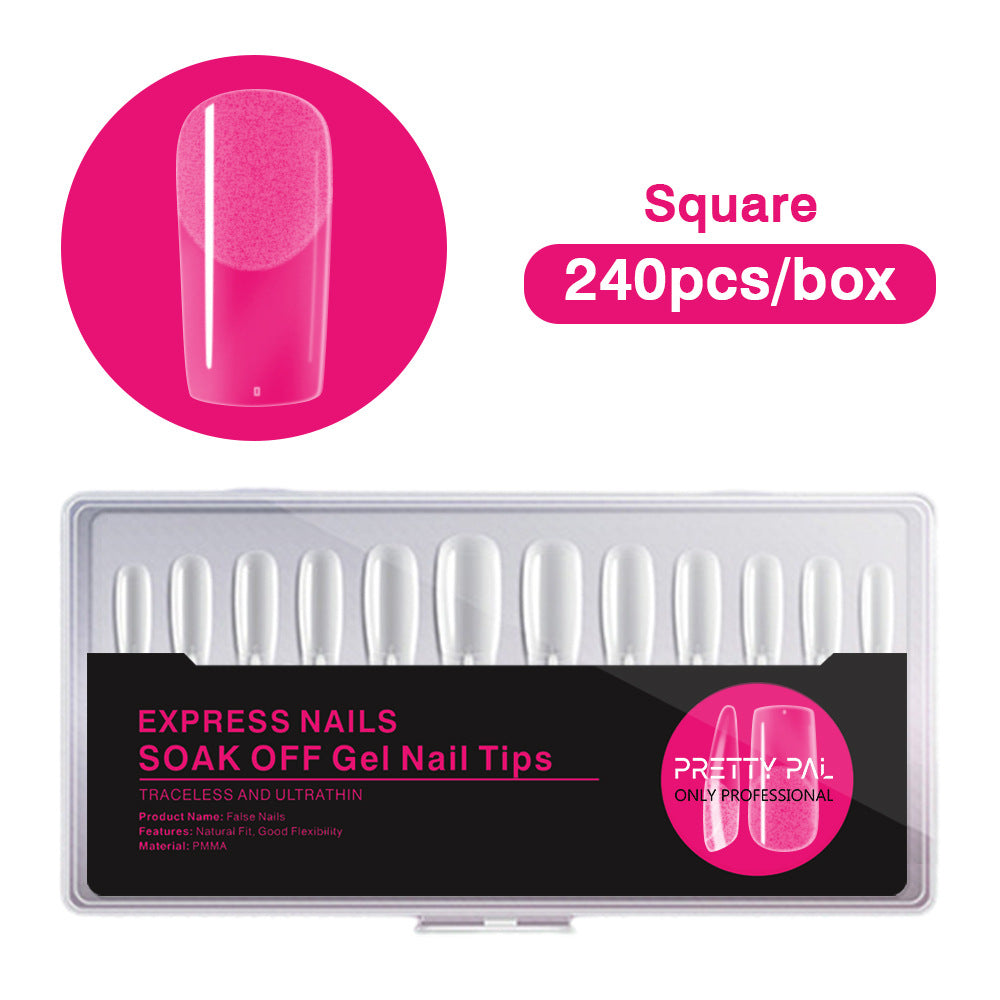 FTMA015 Top Rated Translucent, Semi-matte Soft Gel Nail Tips in stock