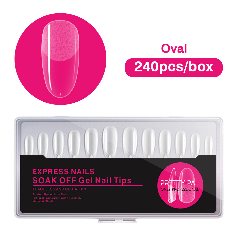 FTMA015 Top Rated Translucent, Semi-matte Soft Gel Nail Tips in stock