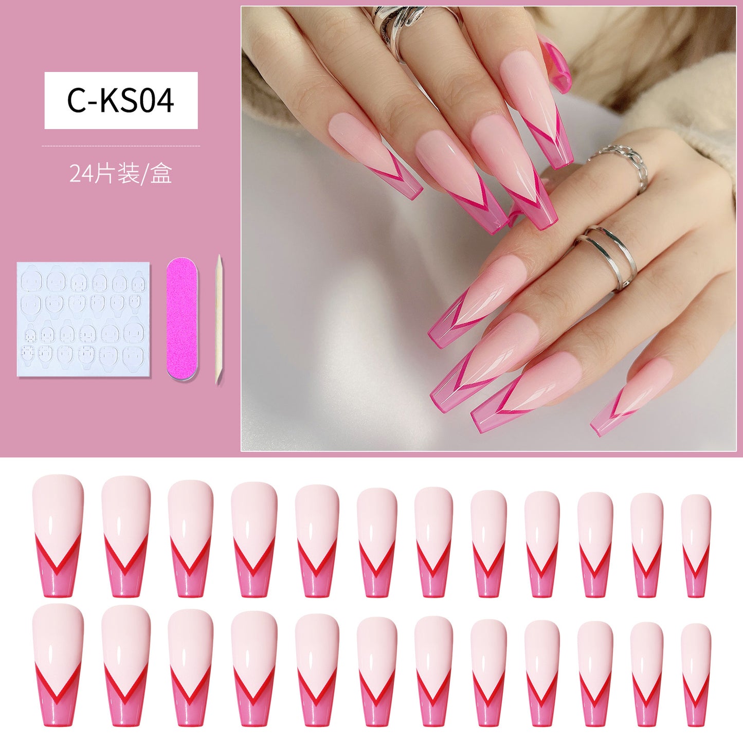 FTMB003 European and American fake nails long ballet,coffin nail tips