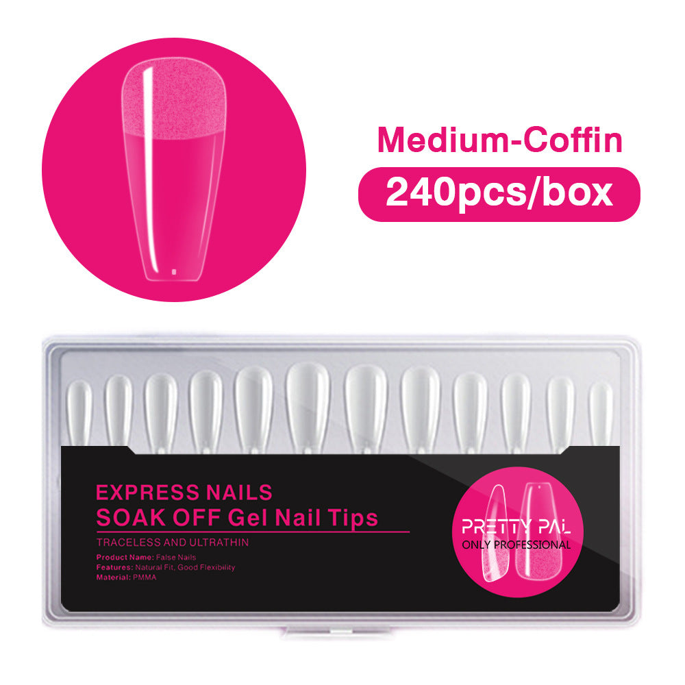 FTMA015 Top Rated Translucent, Semi-matte Soft Gel Nail Tips in stock