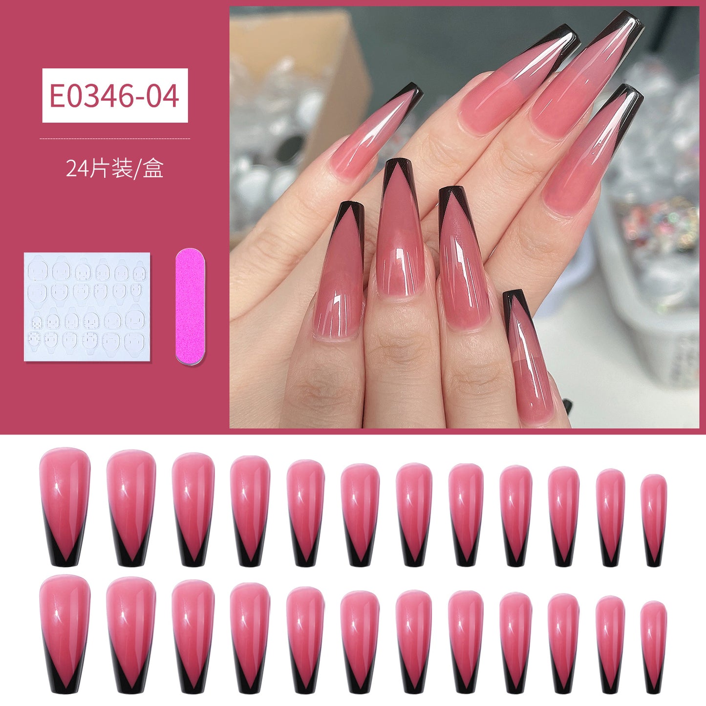 FTMB003 European and American fake nails long ballet,coffin nail tips