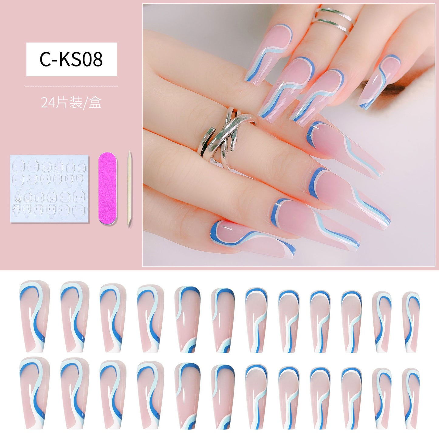 FTMB003 European and American fake nails long ballet,coffin nail tips