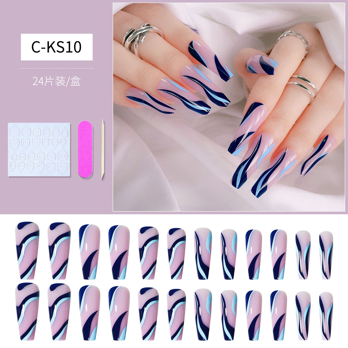 FTMB003 European and American fake nails long ballet,coffin nail tips