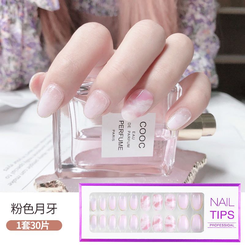 FTMB010 Press on Nail Tips, Waterproof, 30 pcs in a Box