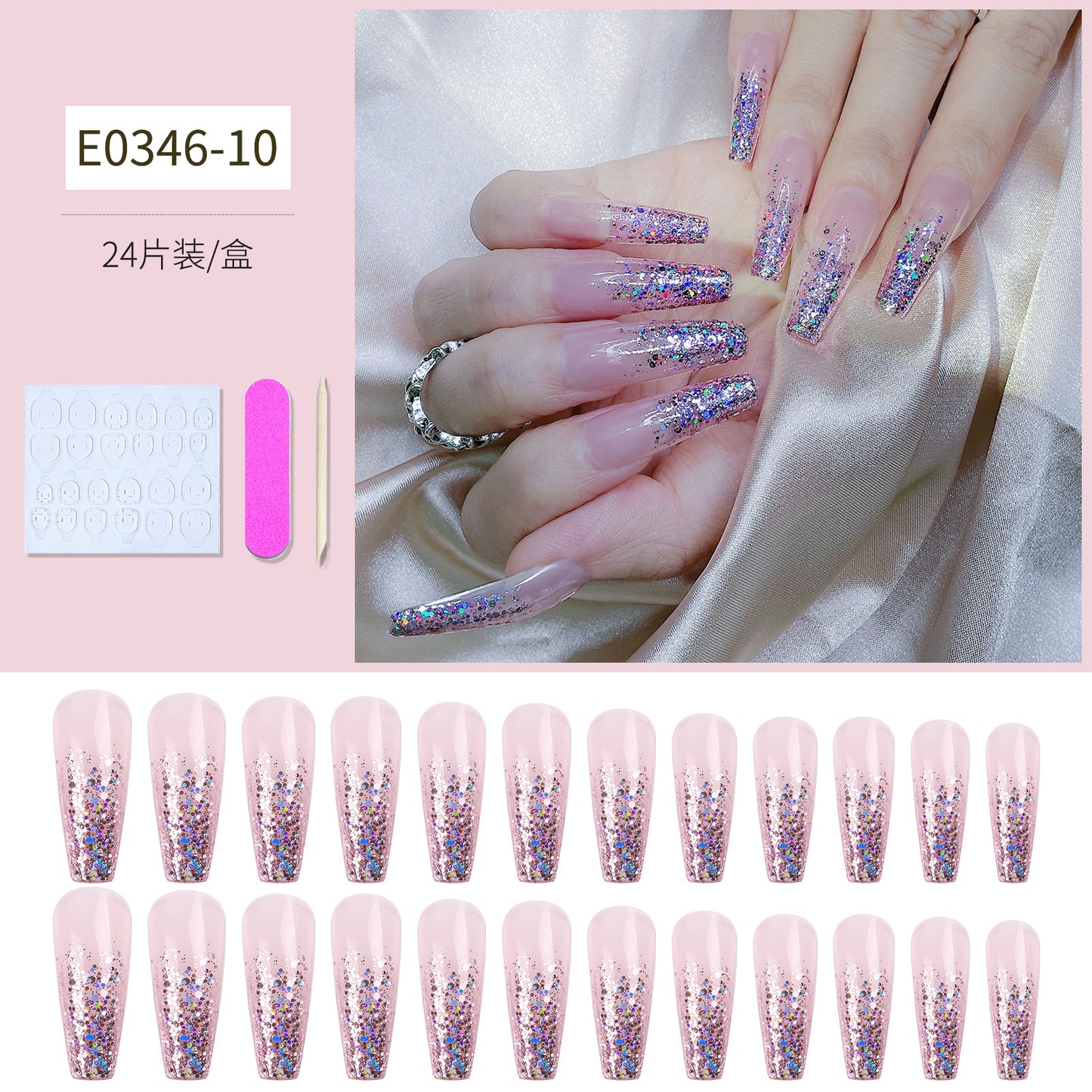 FTMB003 European and American fake nails long ballet,coffin nail tips