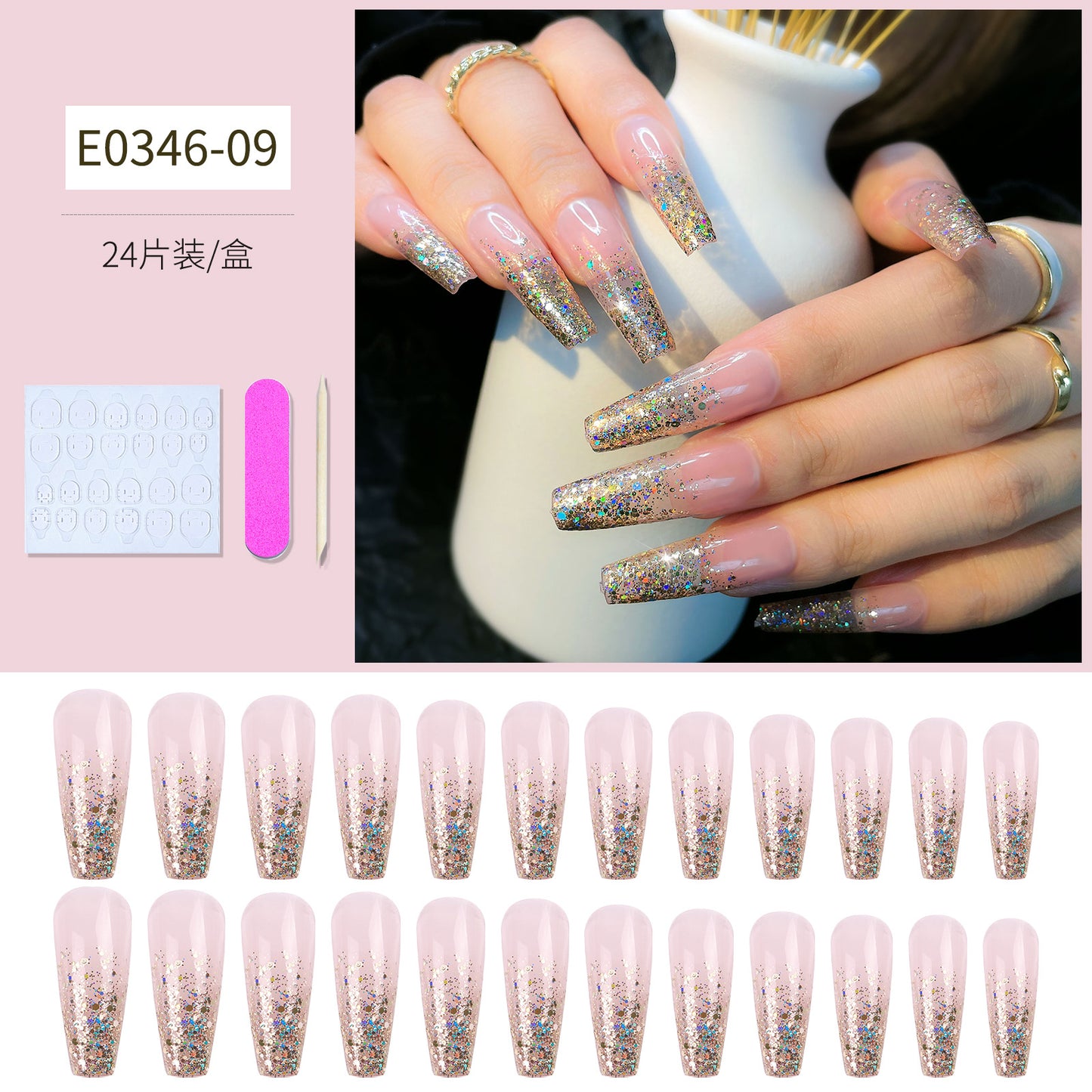 FTMB003 European and American fake nails long ballet,coffin nail tips