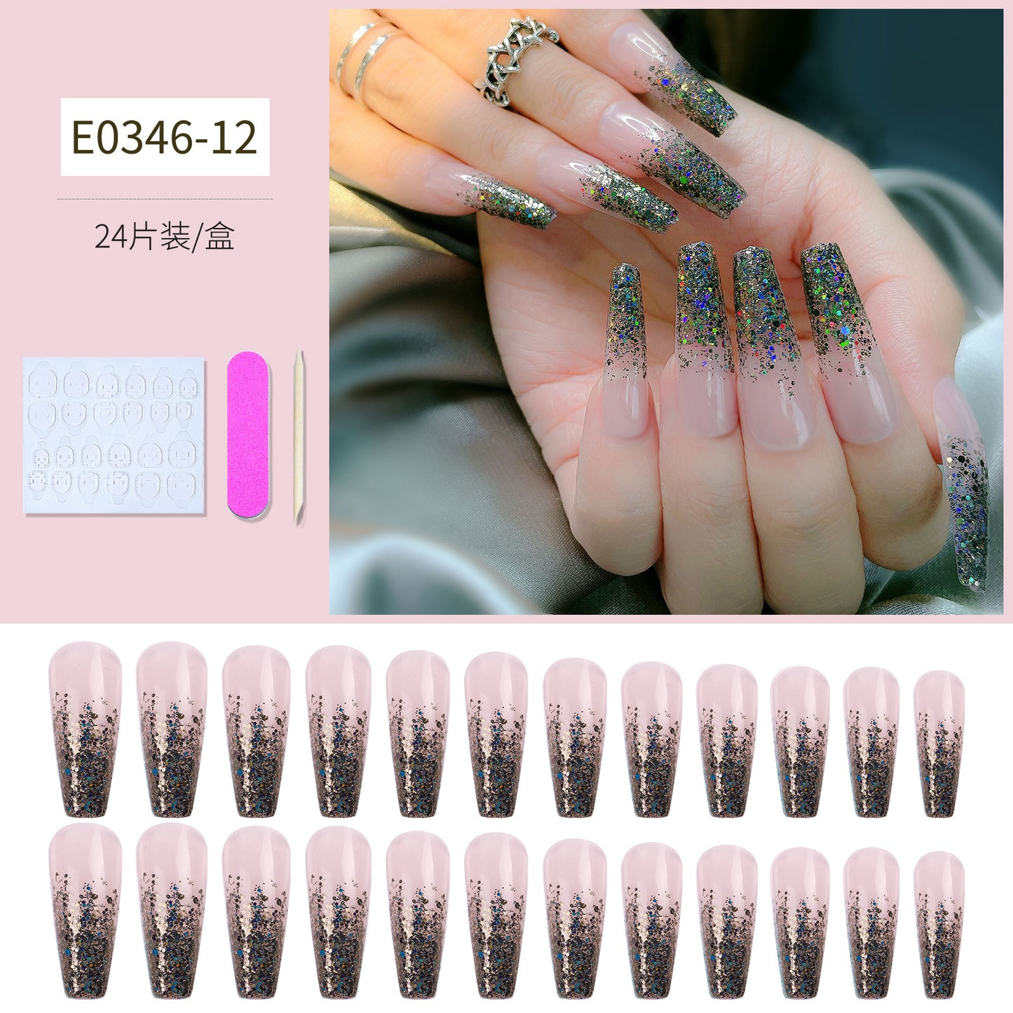 FTMB003 European and American fake nails long ballet,coffin nail tips