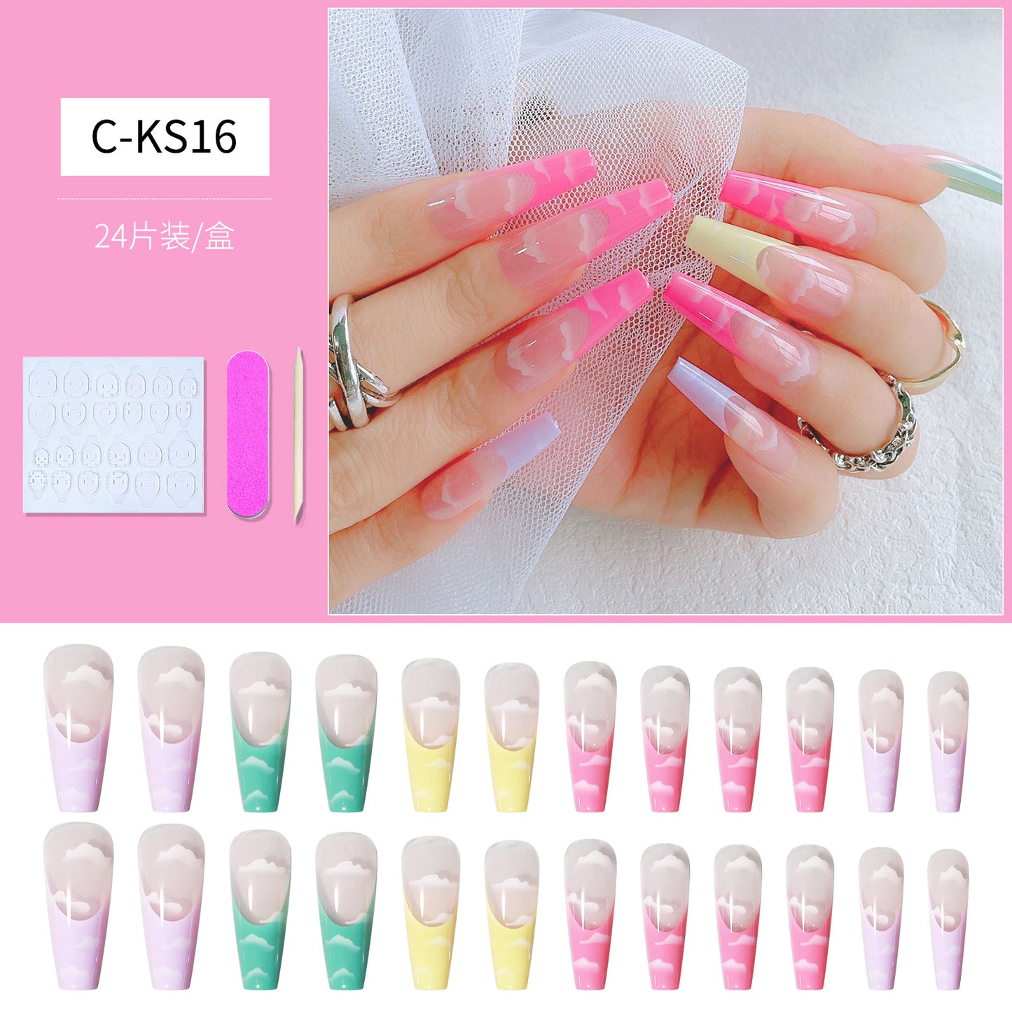 FTMB003 European and American fake nails long ballet,coffin nail tips
