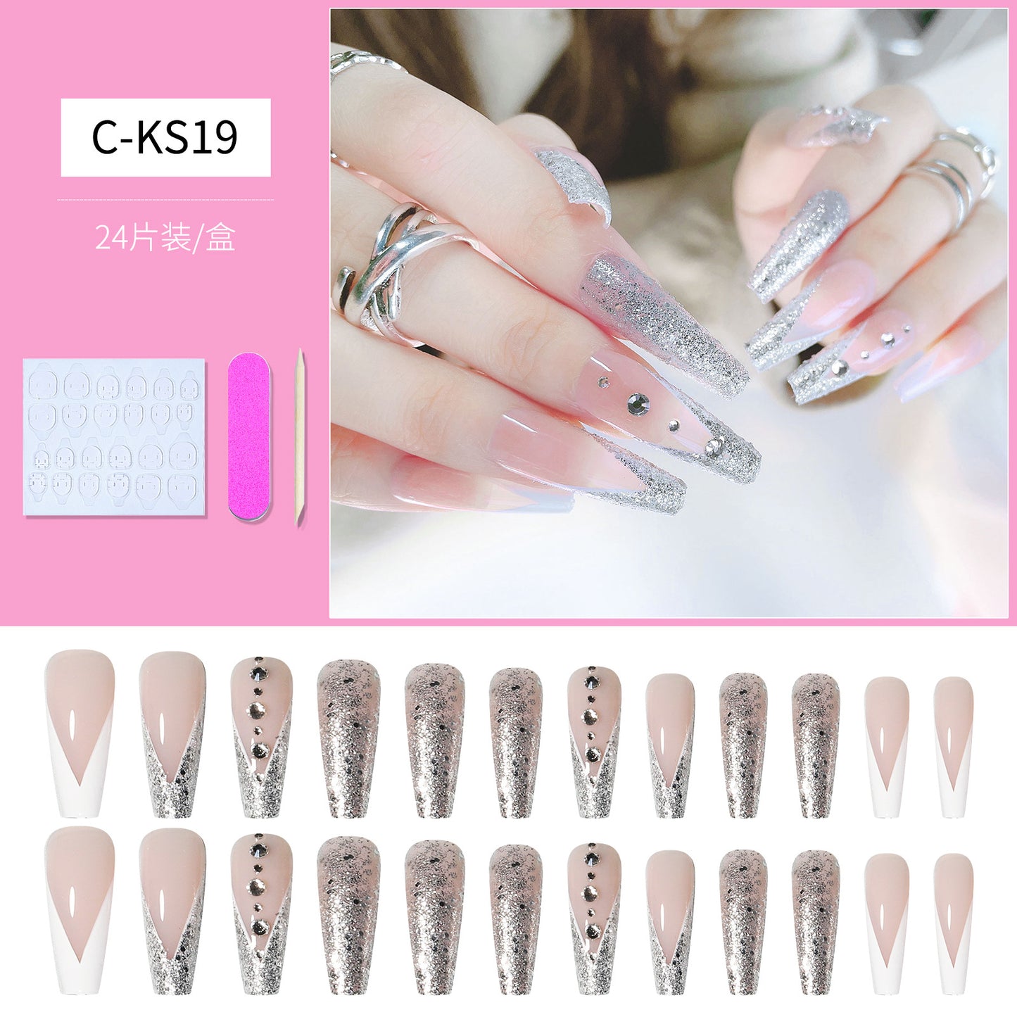 FTMB003 European and American fake nails long ballet,coffin nail tips