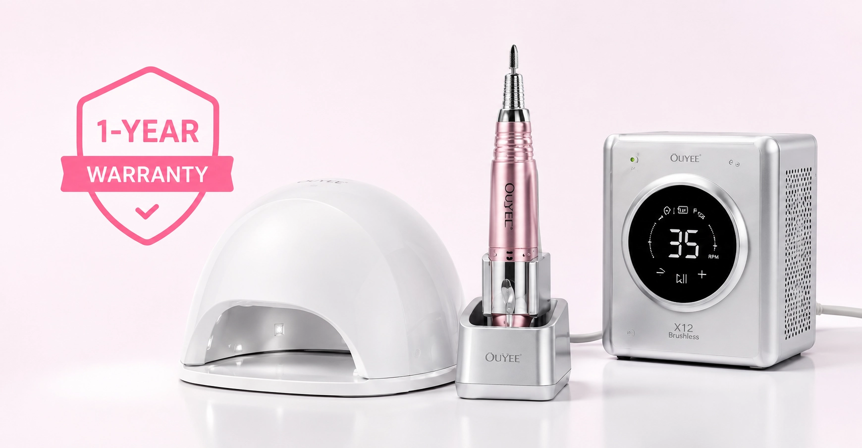 1-Year Warranty for Professional Nail Equipment